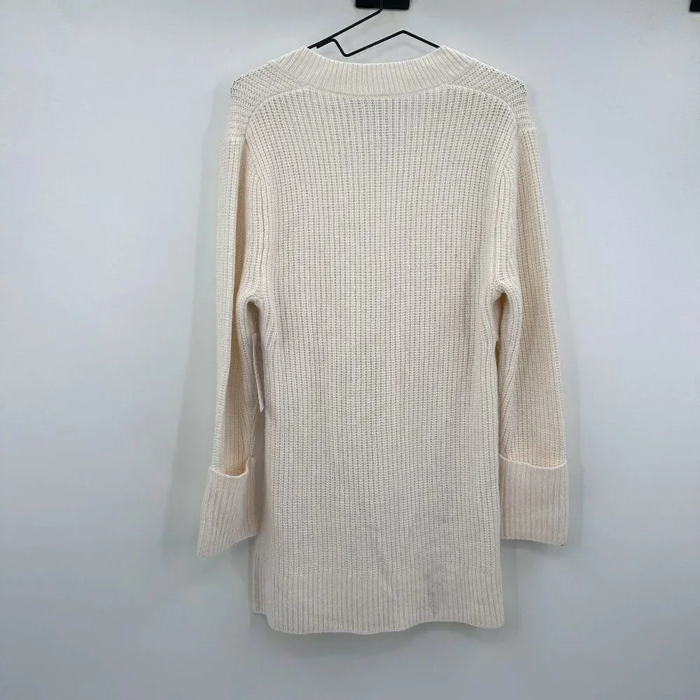 Athleta Shasta V Neck Wool Blend Knit Oversized Sweater XXS